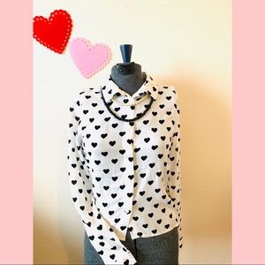 🖤H&M Black Heart Blouse - BNWT 🖤